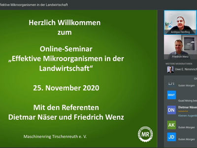 Online-Seminar "Effektive Mikroorganismen in der Landwirtschaft"